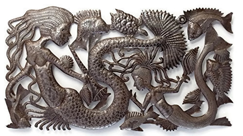 Mermaid Family Metal Wall Art Haiti Mermaid Family Metal Wall Art Haiti