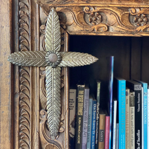 Haitian Wall Cross, Metal Art Cross, Handmade Cross, Haitian Steel Art