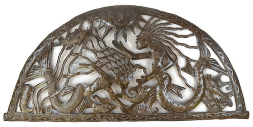 Mermaid Beach theme decor wall art haiti metal Mermaid Beach theme decor wall art haiti metal