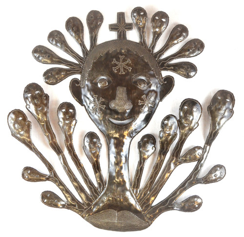 mask - Haiti metal art- image of faces with ideas mask - Haiti metal art- image of faces with ideas