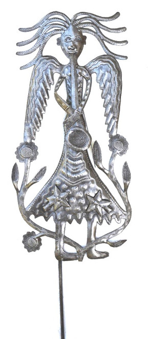 garden stake angel, path marker, Haitian Art garden stake angel, path marker, Haitian Art