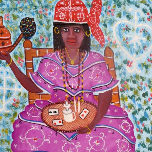 Manbo Voodoo Priest, Voodoo Priestess, Voodoo Priestess Art, Vintage Voodoo Priestess, Vintage Voodoo Art