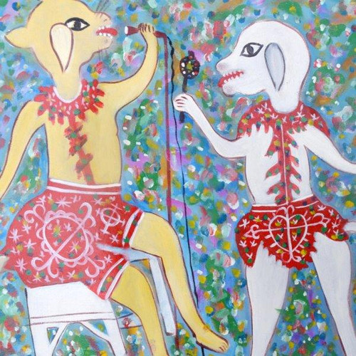 Primitivism, Gerard Fortune Painting, Vintage Gerard Fortune Art  Primitivism, Gerard Fortune Painting, Vintage Gerard Fortune Art