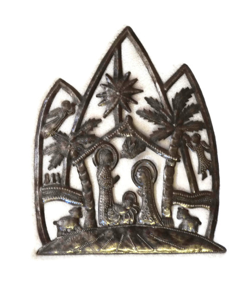 haitian metal art, nativity creche, handmade christmas décor, recycled steel art, fair trade haitian art, eco-friendly holiday décor, manger scene wall art haitian metal art, nativity creche, handmade christmas décor, recycled steel art, fair trade haitian art, eco-friendly holiday décor, manger scene wall art