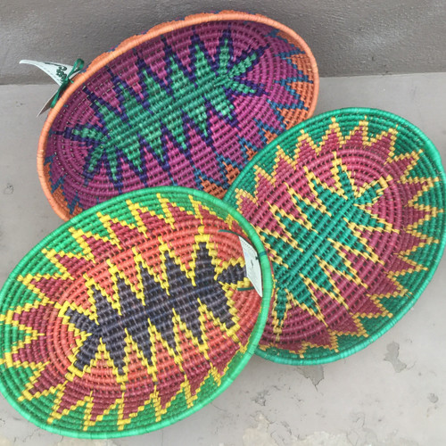 Hand Woven Coil Baskets Traditional from Toluca