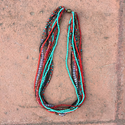 beaded southwestern style choker Guatemala