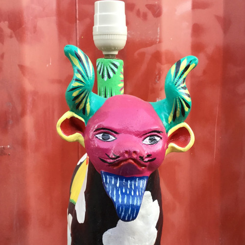 Devil Mask worn by a Cow