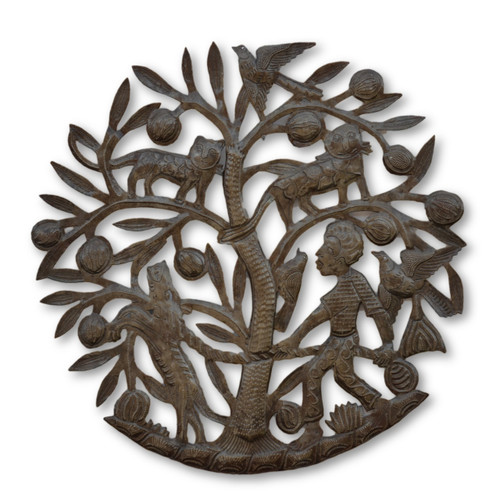 Haiti, Dog, Cat, Tree, Jungle, Art, Sculpture, One-of-a-Kind, Man, Art, Sustainable, Eco-Friendly Art, Save the Earth, Recycle