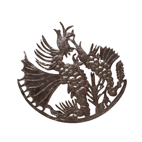 Handcrafted Haitian Metal Art, Vintage Metal Art, Vintage Dragon, Fighting Dragon, Dragon Sculpture, Dragon Decor, Ancient Dragon, Dragon Wall Art  Handcrafted Haitian Metal Art, Vintage Metal Art, Vintage Dragon, Fighting Dragon, Dragon Sculpture, Dragon Decor, Ancient Dragon, Dragon Wall Art