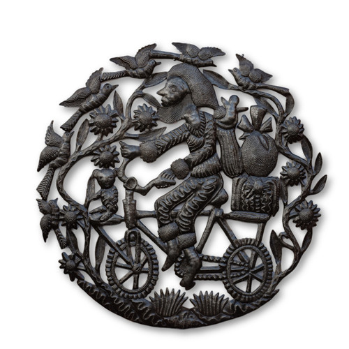 Santa on a Bike, Christmas, Nativity, Fit Santa, Papa Noel, Holiday, Winter Decor, Home Decor, One-of-a-Kind Sculpture, Limited Edition Santa on a Bike, Christmas, Nativity, Fit Santa, Papa Noel, Holiday, Winter Decor, Home Decor, One-of-a-Kind Sculpture, Limited Edition