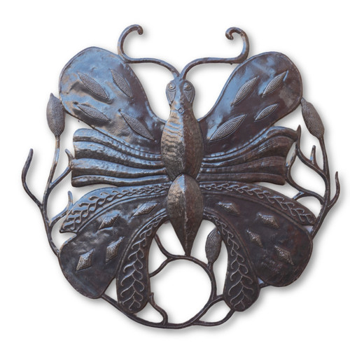 Butterfly, Mariposa, Garden, Decor, Its Cactus, Housewarming Gift, Limited Edition, One-of-a-Kind, Handcrafted, Handmade, Sustainable, Eco-Friendly, Fair Trade, Help Haiti, Fight Poverty, Decoration, Farmhouse, Wedding Decor