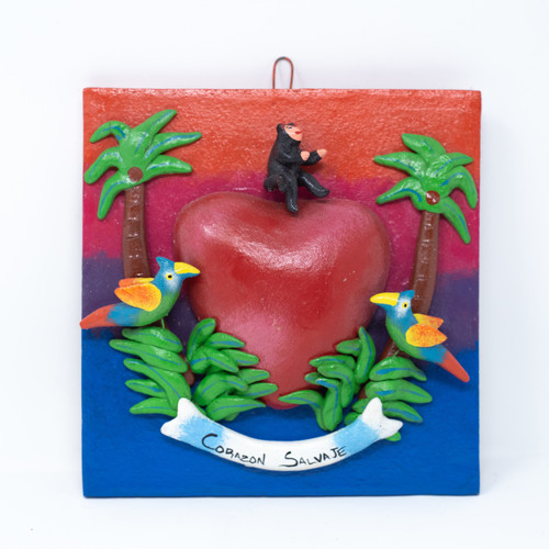 Salvaje Corazon, Heart, Milagro, One-of-a-Kind, Limited Edition, Sustainable, Eco-Friendly, Handcrafted, Handmade, Hand Painted, Palm Trees, Island