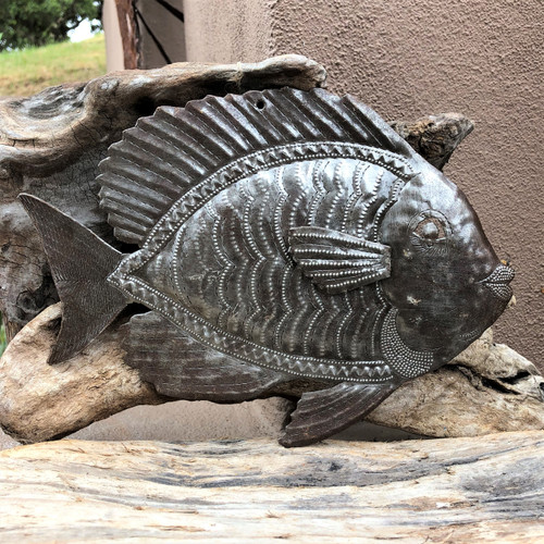 Haitian metal nautical wall art recycled fair trade federation