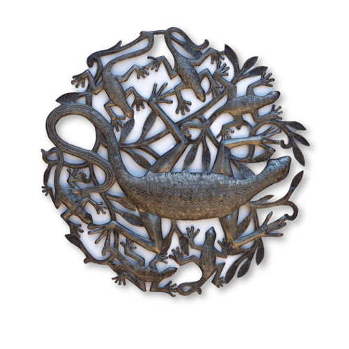 Geckos, Reptiles, Amphibians, One-of-a-Kind, Limited Edition, Sustainable, Eco-Friendly, Recycle, Recyclable, Haiti, Haitian Art, Fair Trade Geckos, Reptiles, Amphibians, One-of-a-Kind, Limited Edition, Sustainable, Eco-Friendly, Recycle, Recyclable, Haiti, Haitian Art, Fair Trade