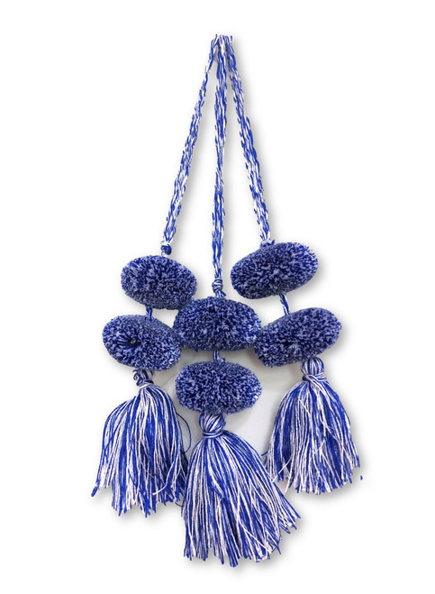 Mayan Arts Pom Pom Tassel, Set of 3 Charming Small Pom Poms Women's Fashion Hand Bags or Home Accent Decor Accessories, Handmade in Guatemala Mayan Arts Pom Pom Tassel, Set of 3 Charming Small Pom Poms Women's Fashion Hand Bags or Home Accent Decor Accessories, Handmade in Guatemala