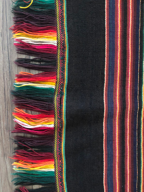 Bolivian Poncho Tarabuco , province of Yamparáez in Chuquisaca, Vintage Textile, Collectible Item