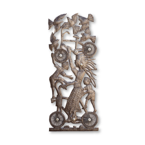 Bike, Mom, Mother, One-of-a-Kind Art, Sustainable, Eco-Friendly, Handcrafted, Handmade, Birds, Recycle, Recyclable, Unique Art, Metal, Steel Bike, Mom, Mother, One-of-a-Kind Art, Sustainable, Eco-Friendly, Handcrafted, Handmade, Birds, Recycle, Recyclable, Unique Art, Metal, Steel