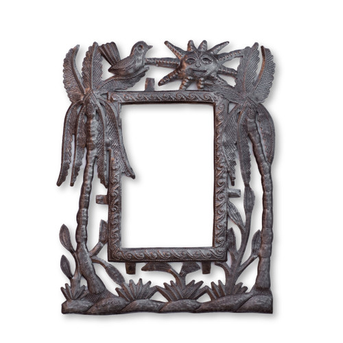 Palm Tree, Island Life, Sunny Day, Handcrafted Art, Handmade, Sustainable, Eco-Friendly, Birds, Frame, Functional Art Palm Tree, Island Life, Sunny Day, Handcrafted Art, Handmade, Sustainable, Eco-Friendly, Birds, Frame, Functional Art