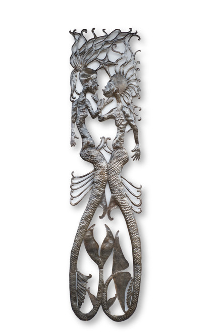 Mermaids, Kissing, In Love, Under the Sea, Little Mermaid, Haitian, Haiti, Wall Art, Wall Sculpture, Sustainable, Eco-Friendly, Limited Edition, One-of-a-Kind, Fish, Aquarium Mermaids, Kissing, In Love, Under the Sea, Little Mermaid, Haitian, Haiti, Wall Art, Wall Sculpture, Sustainable, Eco-Friendly, Limited Edition, One-of-a-Kind, Fish, Aquarium