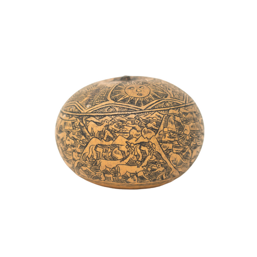 Handcarved Peruvian Gourd, Peruvian Gourd, Peruvian Folk Art, Vintage Peruvian Gourd, Agriculture Gourd, LIfe in the Andes, Andes Gourd, Peruvian Life Handcarved Peruvian Gourd, Peruvian Gourd, Peruvian Folk Art, Vintage Peruvian Gourd, Agriculture Gourd, LIfe in the Andes, Andes Gourd, Peruvian Life