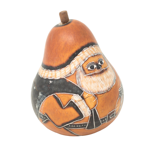 Santa with Sack of Gifts, Santa Decor, Vintage Santa, Santa Art, Santa Decor, Santa Gourd Box Santa with Sack of Gifts, Santa Decor, Vintage Santa, Santa Art, Santa Decor, Santa Gourd Box