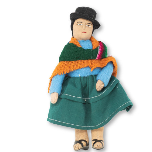Cholita with Baby, Handmade Cholita Doll, Handmade Cholita & Baby Doll, Bolivian Cholita, Bolivian Cholita Doll, Handmade Doll, Aymara Women with Baby on Back, Bolivian Altiplano 7" x 4" x 2" Cholita with Baby, Handmade Cholita Doll, Handmade Cholita & Baby Doll, Bolivian Cholita, Bolivian Cholita Doll, Handmade Doll, Aymara Women with Baby on Back, Bolivian Altiplano 7" x 4" x 2"