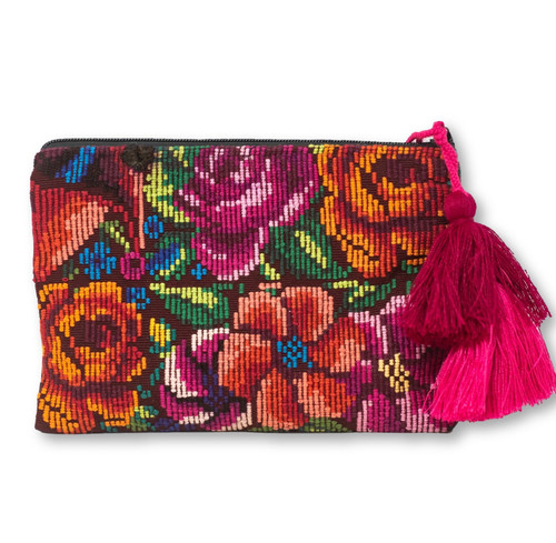 Upcycled Hand Woven Clutch Purse from Chichicastenango Guatemala Huipil Traditional Blouse and Corte Skirt 8.5" x 6" with Tassel Accent Upcycled Hand Woven Clutch Purse from Chichicastenango Guatemala Huipil Traditional Blouse and Corte Skirt 8.5" x 6" with Tassel Accent