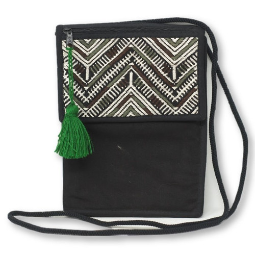 Nahaula hand woven Guatemalan purse 6" x 8"