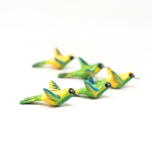 Bright and Playful Hummingbird Ornaments (set of 5)