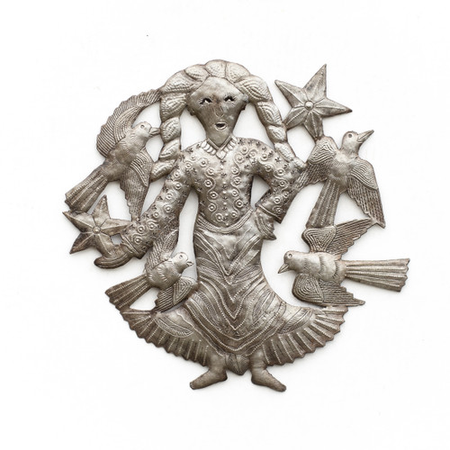 Girl, People, Birds, Stars, Bird, One-of-a-Kind, Limited Edition, Sustainable, Eco-Friendly, Handcrafted, Handmade, Metal, Recycle Girl, People, Birds, Stars, Bird, One-of-a-Kind, Limited Edition, Sustainable, Eco-Friendly, Handcrafted, Handmade, Metal, Recycle