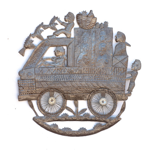 Birds, Tap Tap Truck, Transportation, Haiti, Haitian, Sustainable, Eco-Friendly, Recycle, Recyclable, One-of-a-Kind, Fair Trade, Metal, Steel, Oil Barrels Birds, Tap Tap Truck, Transportation, Haiti, Haitian, Sustainable, Eco-Friendly, Recycle, Recyclable, One-of-a-Kind, Fair Trade, Metal, Steel, Oil Barrels