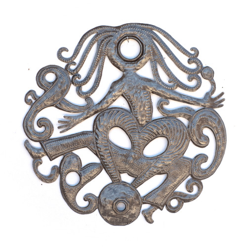 Voodoo, Creature, Whimsical, Religious, Hearts, Love, Metal, Steel, Oil Barrels, Handcrafted, Handmade, Sustainable, Eco-Friendly, Recycle, Recyclable Voodoo, Creature, Whimsical, Religious, Hearts, Love, Metal, Steel, Oil Barrels, Handcrafted, Handmade, Sustainable, Eco-Friendly, Recycle, Recyclable