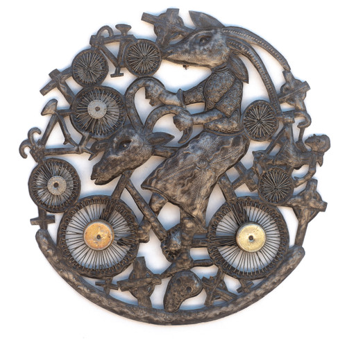 Goat, Goats, Land Animals, Farm Animals, Crosses, Skulls, Cemetery, Vodou, Voodoo, Bicycle, Bicycles, Riding, Bike, Unique, Whimsical, Housewarming Gift, Goat, Goats, Land Animals, Farm Animals, Crosses, Skulls, Cemetery, Vodou, Voodoo, Bicycle, Bicycles, Riding, Bike, Unique, Whimsical, Housewarming Gift,