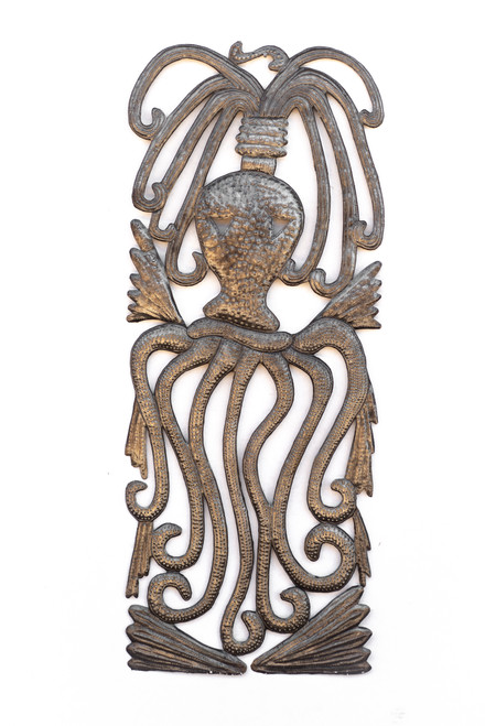 Octopus, Handcrafted, Handmade, Sustainable, Eco-Friendly, Recycle, Recyclable, Sea Life, Voodoo, Vodou, Oil Barrels Octopus, Handcrafted, Handmade, Sustainable, Eco-Friendly, Recycle, Recyclable, Sea Life, Voodoo, Vodou, Oil Barrels