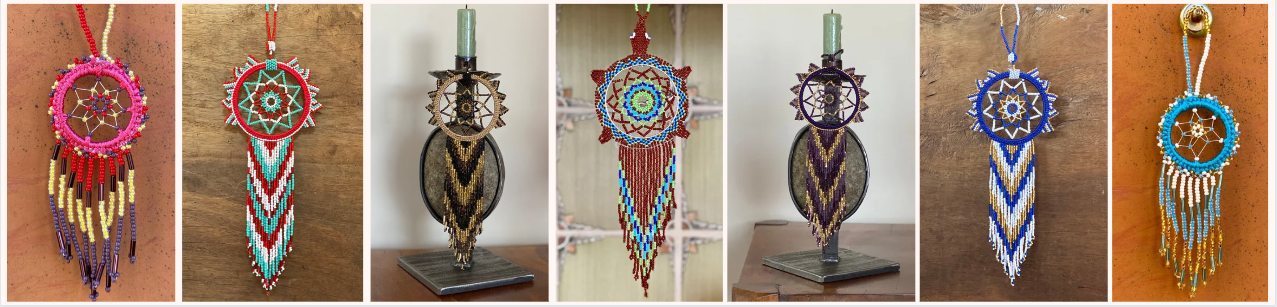 Dream Catchers, Mayan Dream Catchers, Beaded Dream Catchers, Colorful Dream Catchers, Authentic Dream Catchers, Guatemalan Beaded Dream Catchers