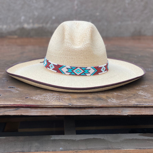 HATBANDS, COW BOY HAT DECOR, WESTERN, COW GIRL, HANDMADE, BEADED, UNIQUE,  GUATEMALA