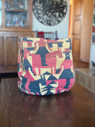 Upcycled Handmade Vintage Ecuadorian Shigra, Fine Quality Woven