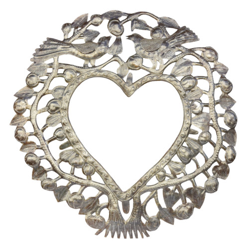 Heart Frame with Birds and Fruit, Haiti Fair Trade