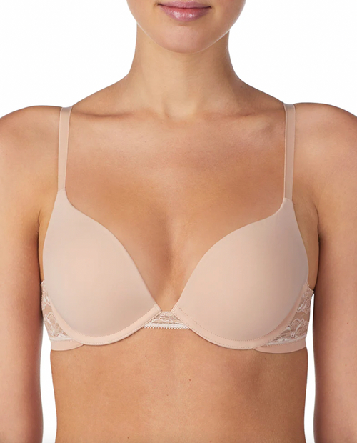 OnGossamer Women's Mesh Bump It Up Push Up Bra, Champagne, 32 A at