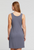 6031 Belted Ribbed Tank - French Grey 