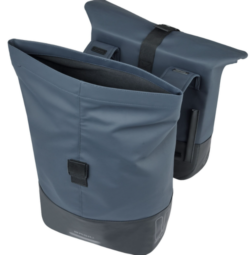 Basil Cove Double Pannier Bags 32L Navy/Black