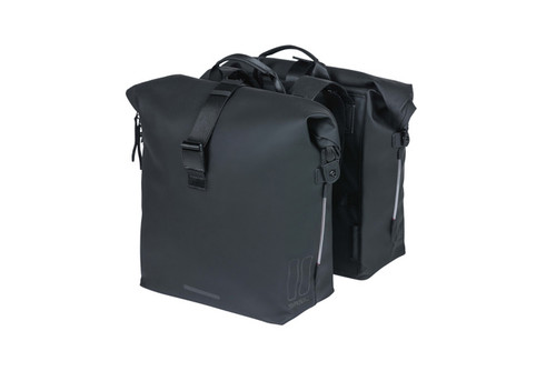 Basil SoHo - bicycle double bag Nordlicht - 41 litre - night black