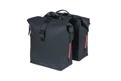 Basil SoHo - bicycle double bag Nordlicht - 41 litre - night black Basil SoHo - bicycle double bag Nordlicht - 41 litre - night black