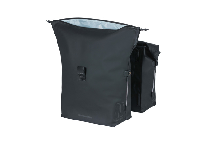 Basil SoHo - bicycle double bag Nordlicht - 41 litre - night black
