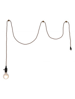 Molly One Light Ceiling Lamp in Black, Brown (339|56121)