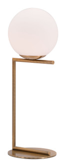 Belair One Light Table Lamp in Brass, White (339|56074)