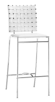 Criss Cross Counter Chair in White, Chrome (339|333061)
