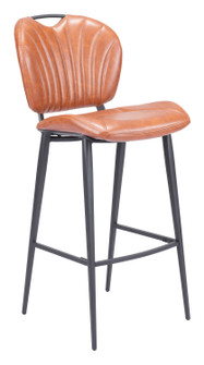 Terrence Bar Chair in Vintage Brown, Black (339|109339)