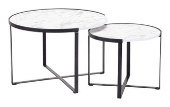 Brioche Coffee Table in White, Black (339|109275)