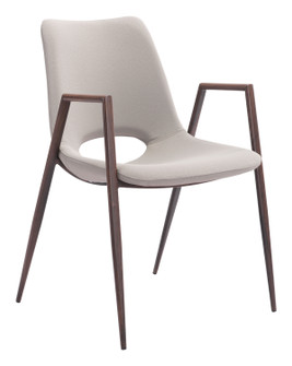 Desi Dining Chair in Beige, Walnut (339|101696)